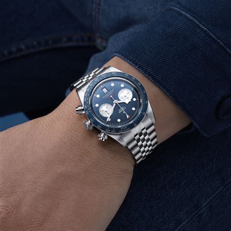 tudor usato cronometro|Tudor Black Bay Chrono Blue Chronograph : m79360b.